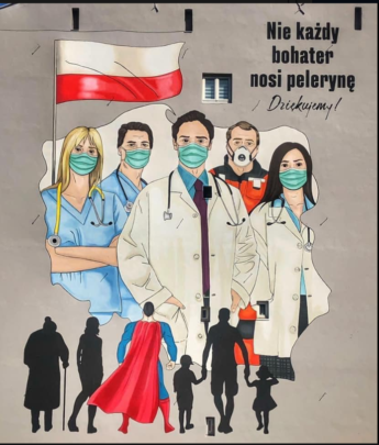 "Nie każdy bohater nosi pelerynę". Mural w centrum Warszawy. Pomysłodawcą jest naTemat.pl